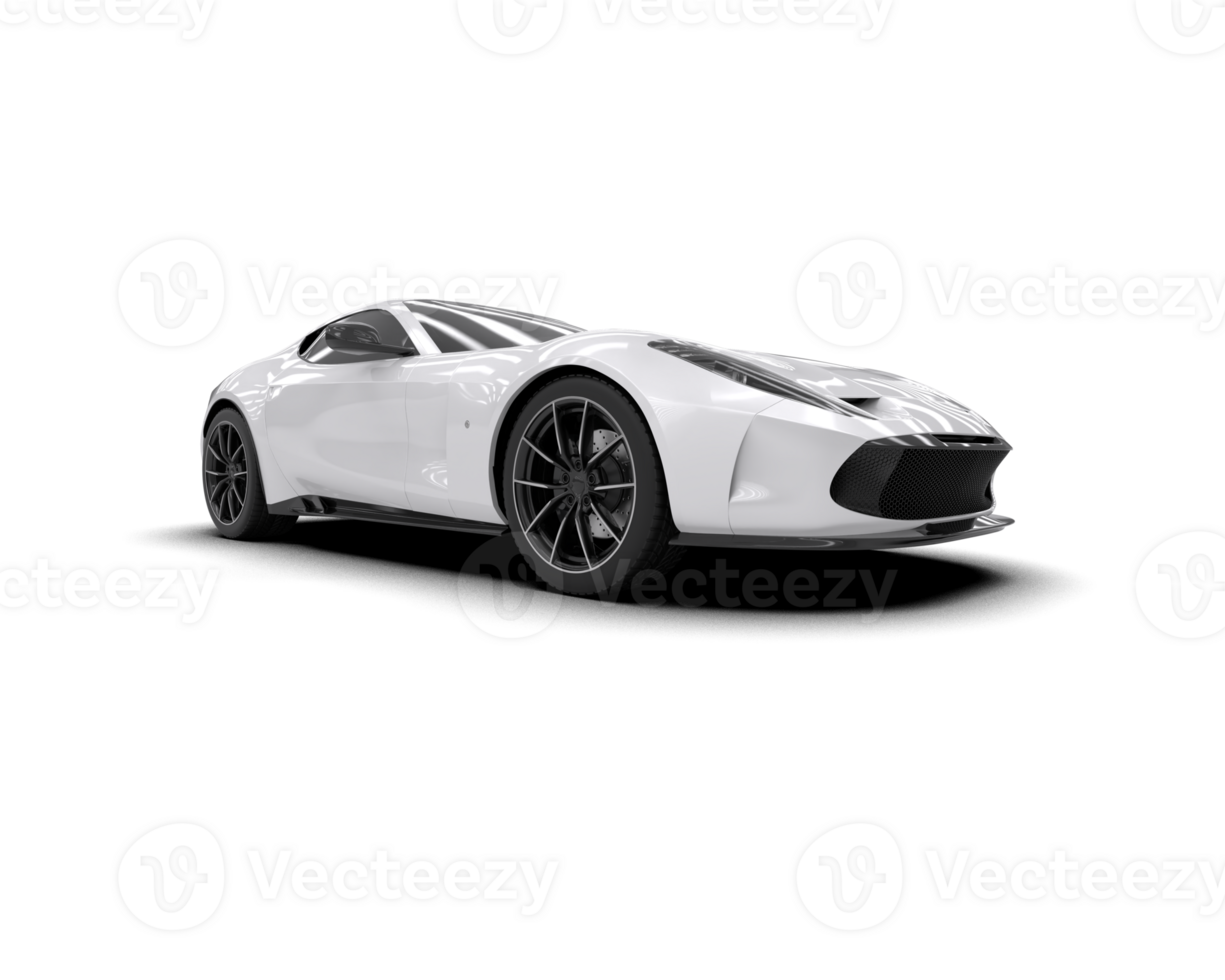 Realistic sport car isolated on background. 3d rendering - illustration png
