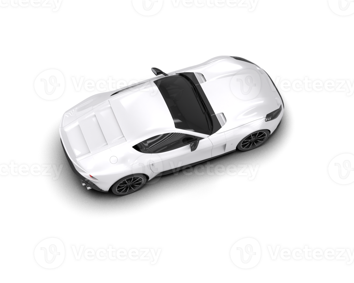 Realistic sport car isolated on background. 3d rendering - illustration png
