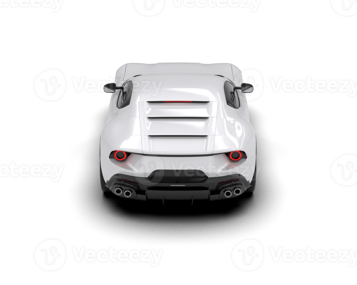 Realistic sport car isolated on background. 3d rendering - illustration png