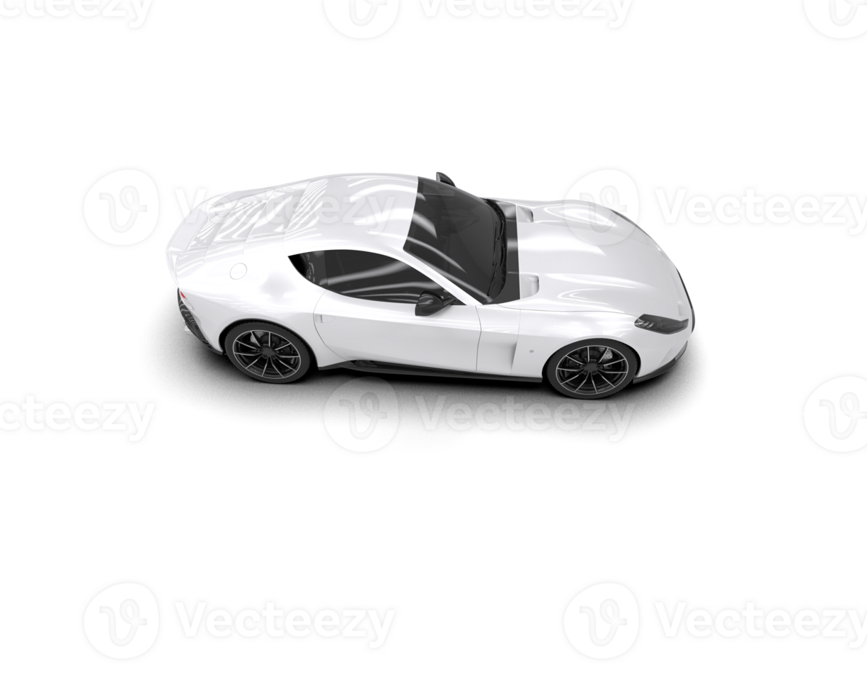 Realistic sport car isolated on background. 3d rendering - illustration png