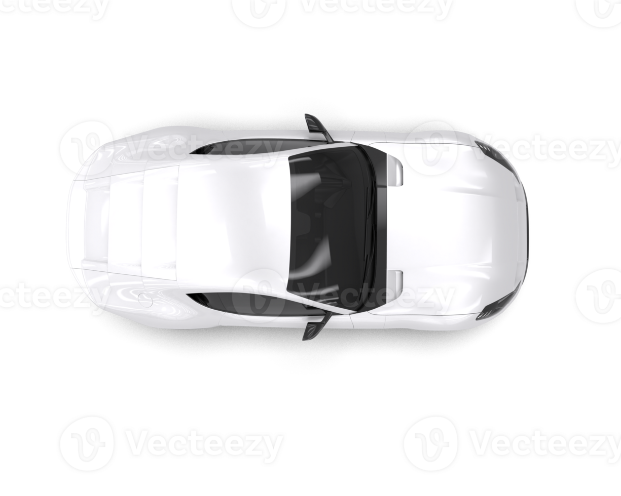 Realistic sport car isolated on background. 3d rendering - illustration png