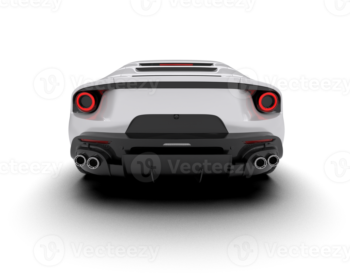 Realistic sport car isolated on background. 3d rendering - illustration png