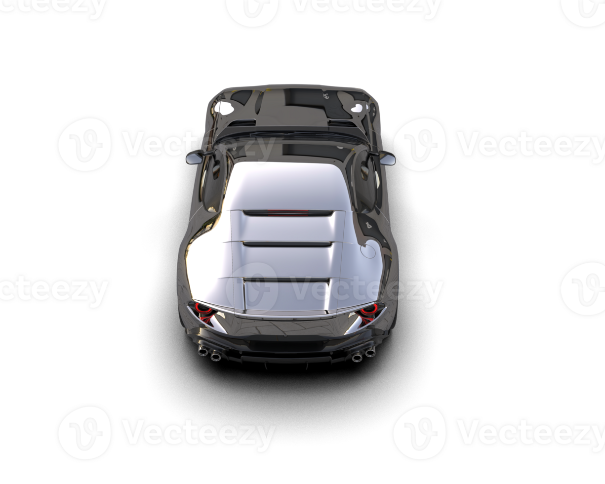 Realistic sport car isolated on background. 3d rendering - illustration png
