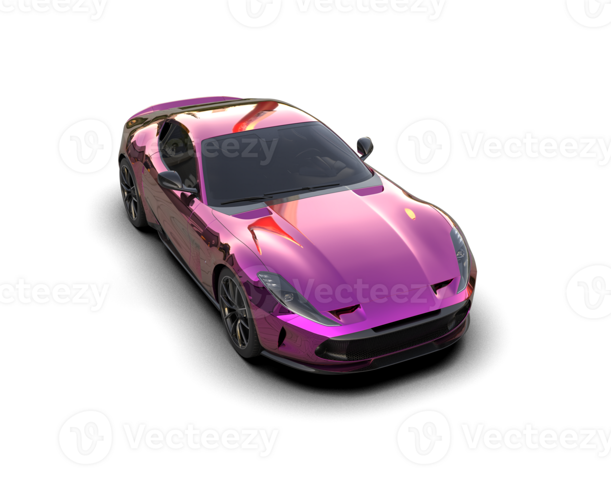 Realistic sport car isolated on background. 3d rendering - illustration png