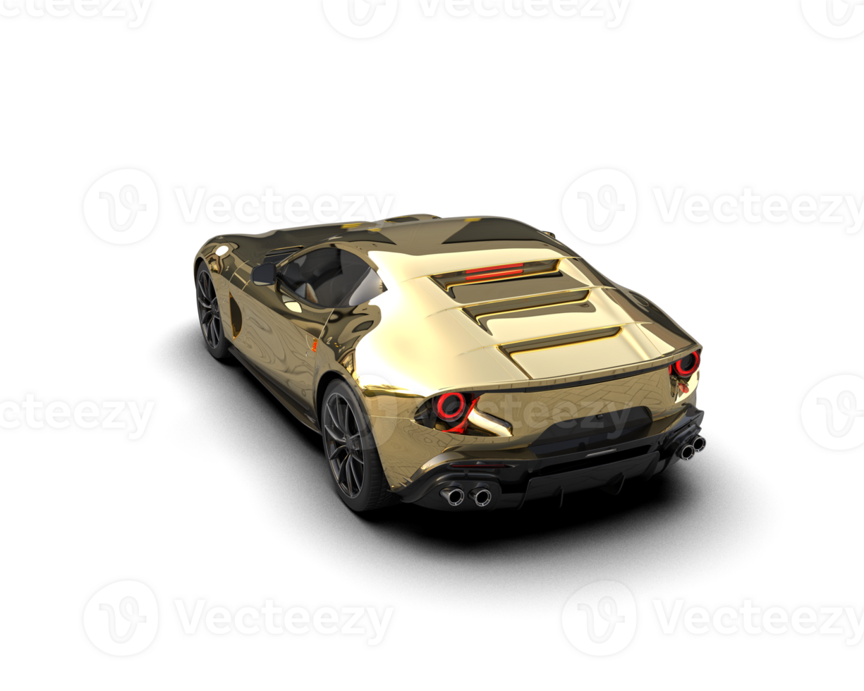 Realistic sport car isolated on background. 3d rendering - illustration png