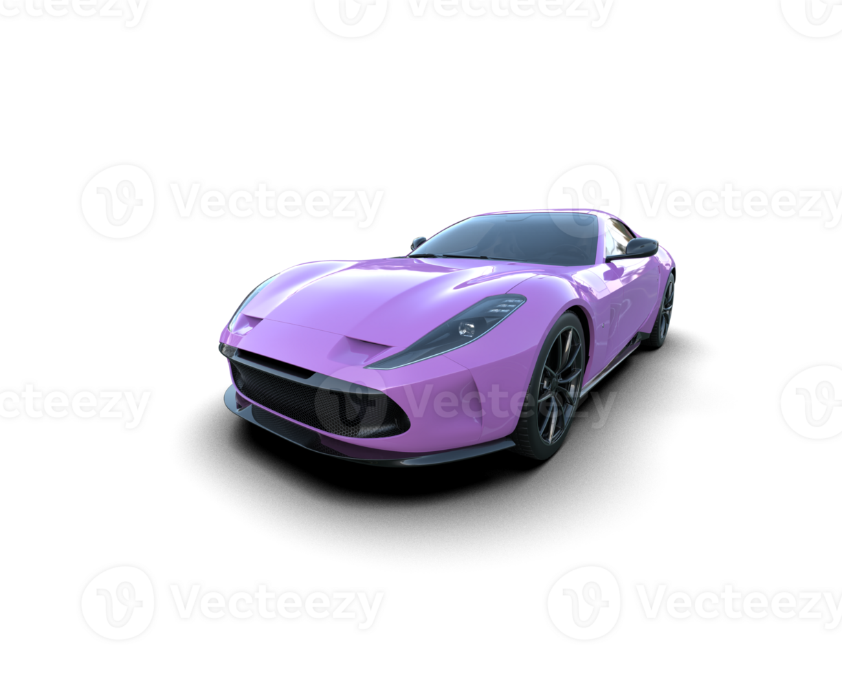 Realistic sport car isolated on background. 3d rendering - illustration png