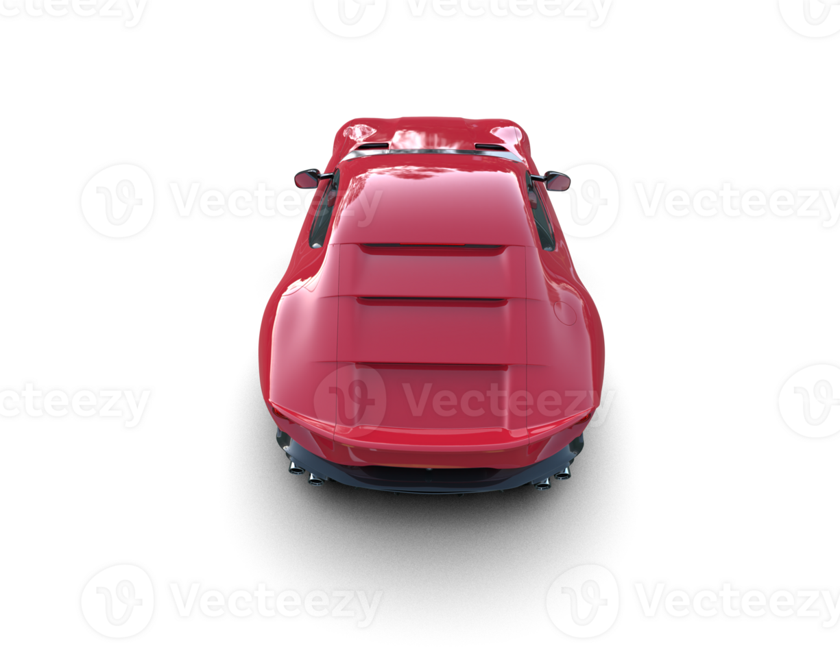 Realistic sport car isolated on background. 3d rendering - illustration png