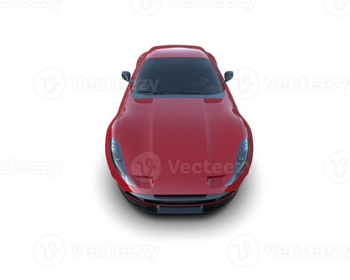 Realistic sport car isolated on background. 3d rendering - illustration png