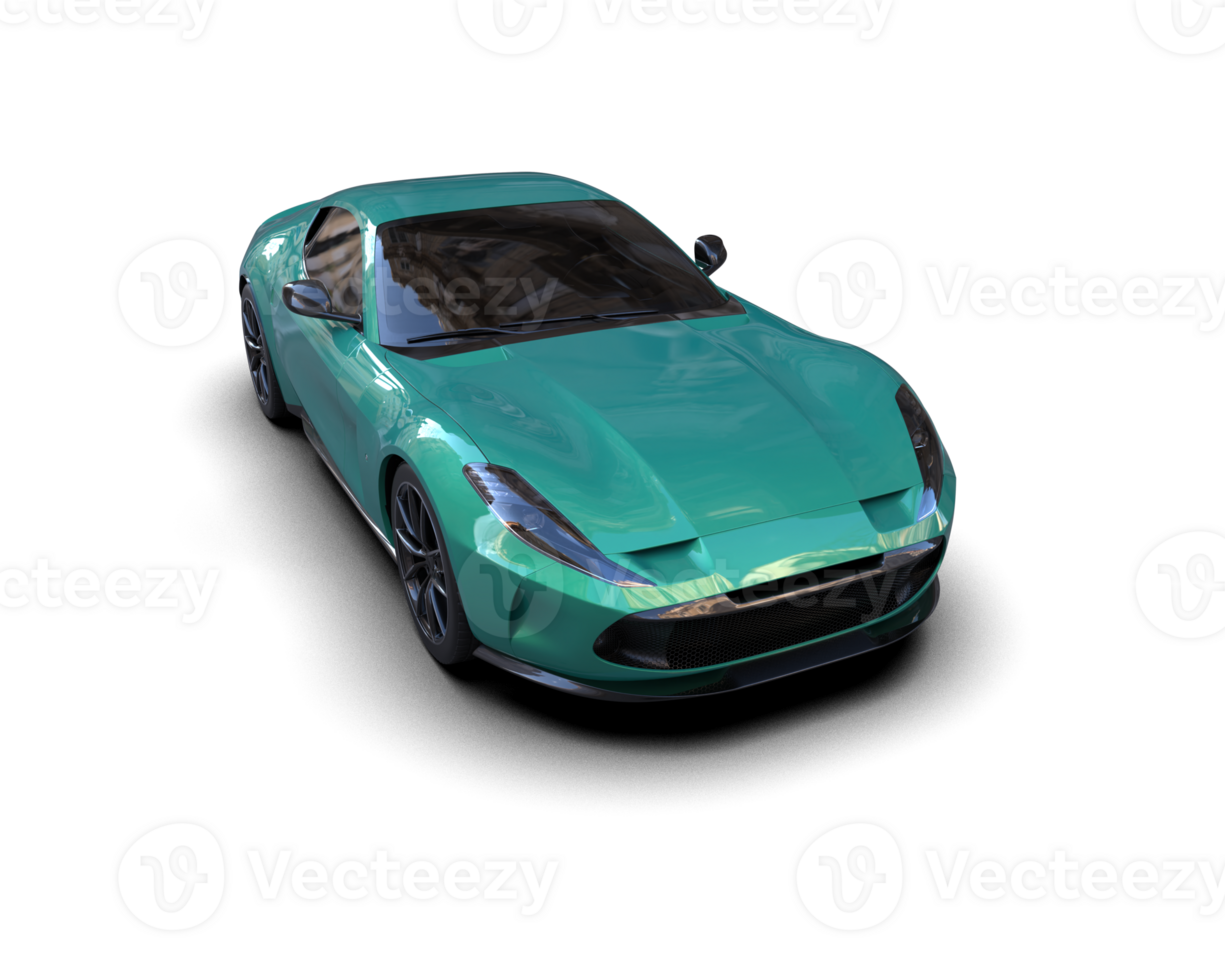 Realistic sport car isolated on background. 3d rendering - illustration png