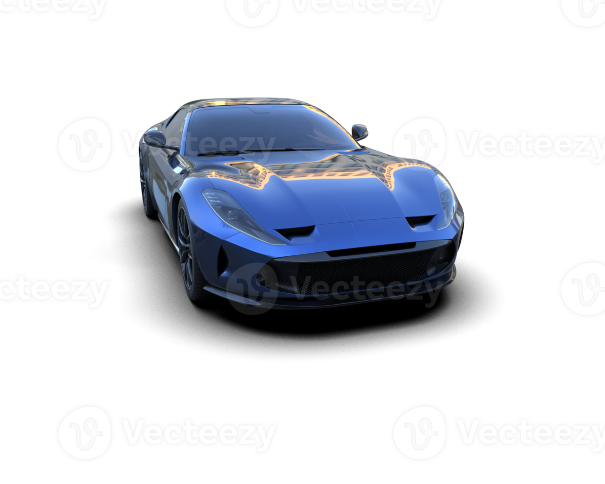Realistic sport car isolated on background. 3d rendering - illustration png