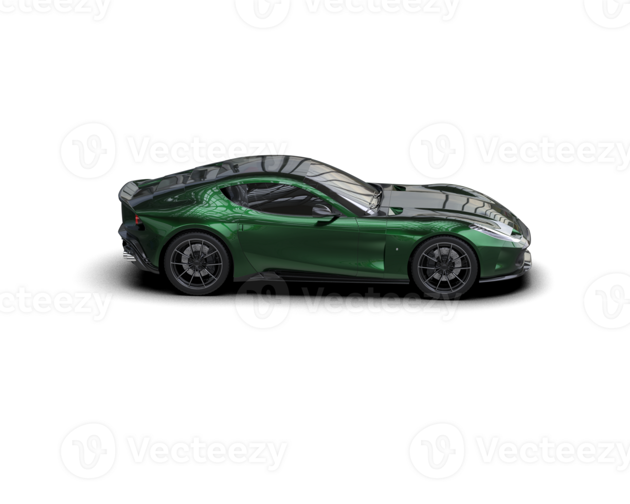 Realistic sport car isolated on background. 3d rendering - illustration png