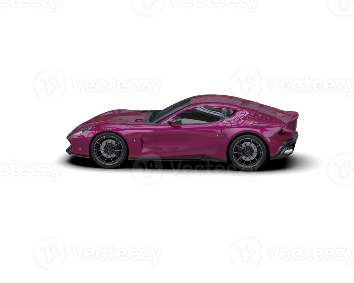 Realistic sport car isolated on background. 3d rendering - illustration png