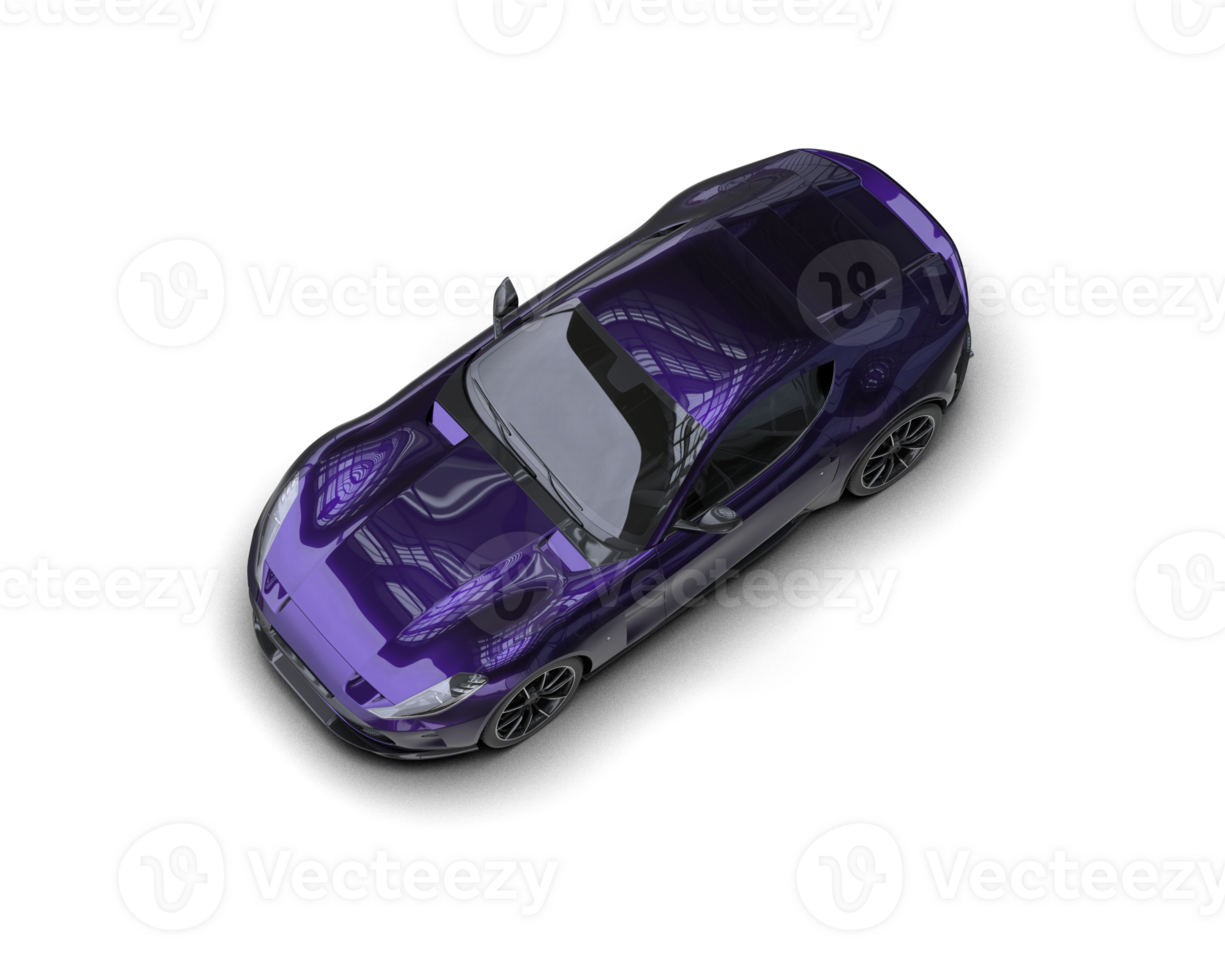 Realistic sport car isolated on background. 3d rendering - illustration png
