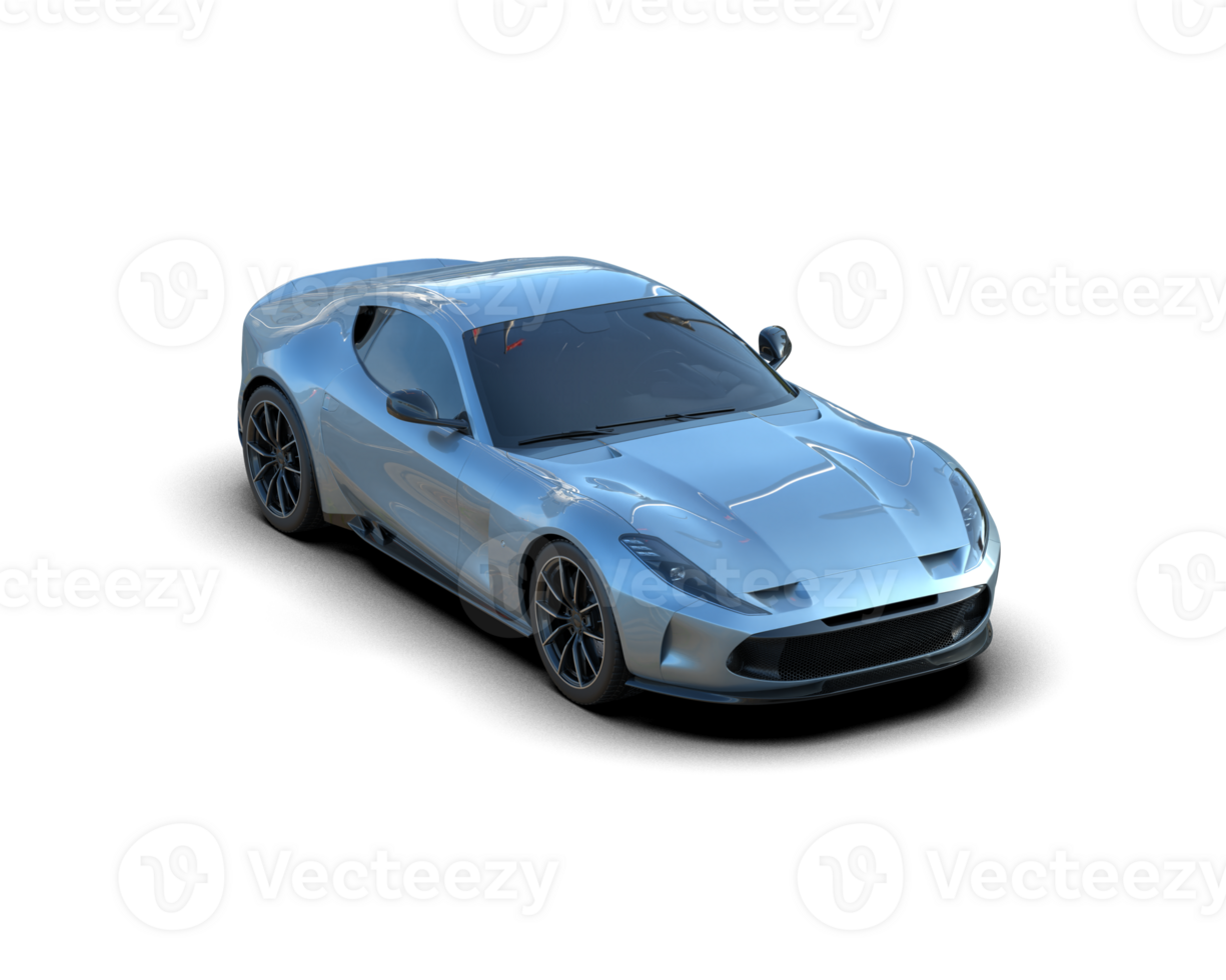 Realistic sport car isolated on background. 3d rendering - illustration png