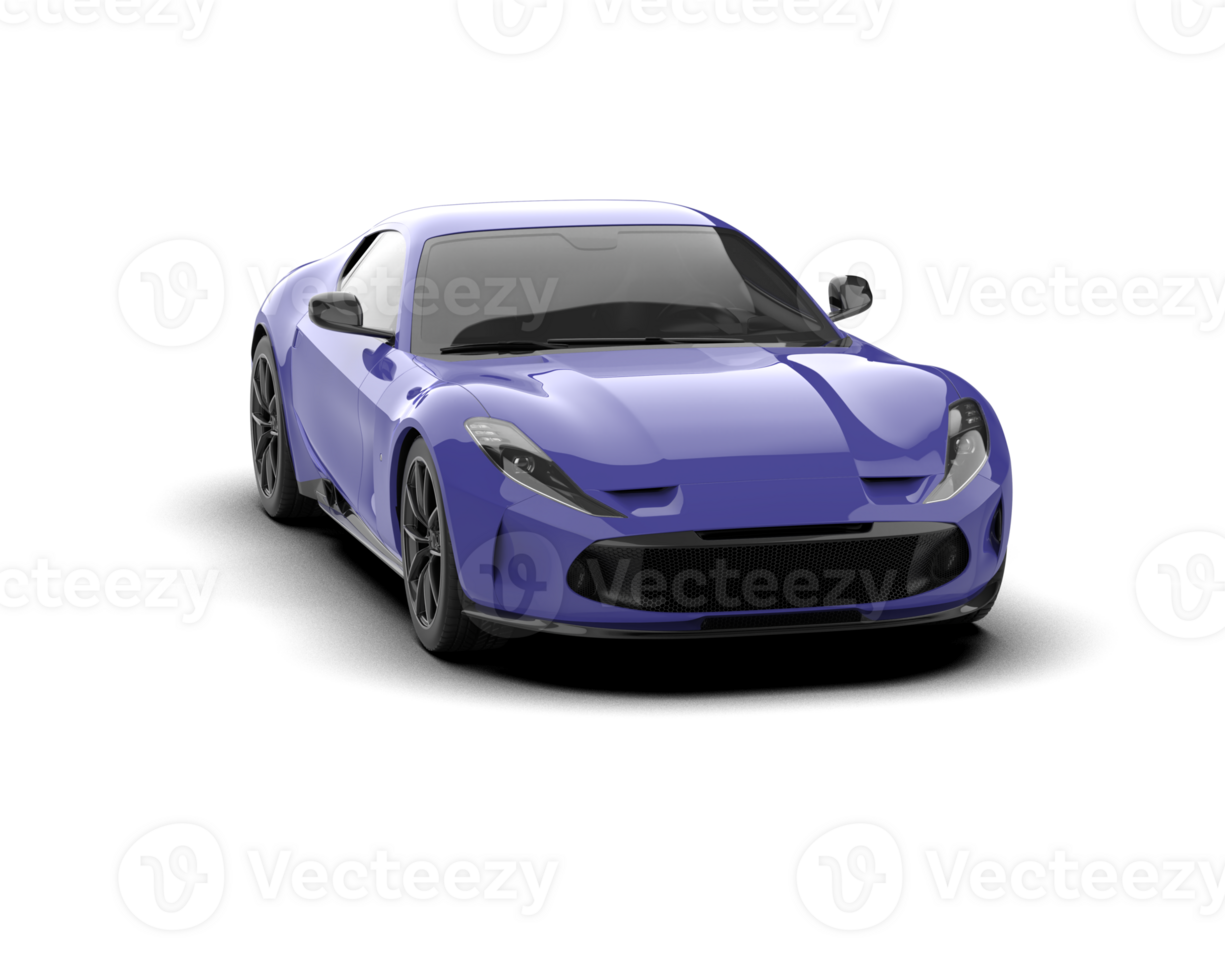 Realistic sport car isolated on background. 3d rendering - illustration png