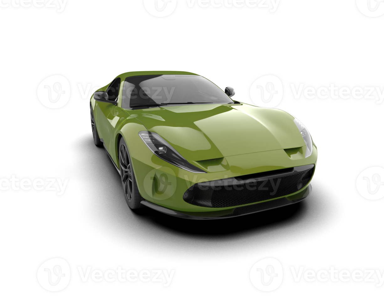Realistic sport car isolated on background. 3d rendering - illustration png