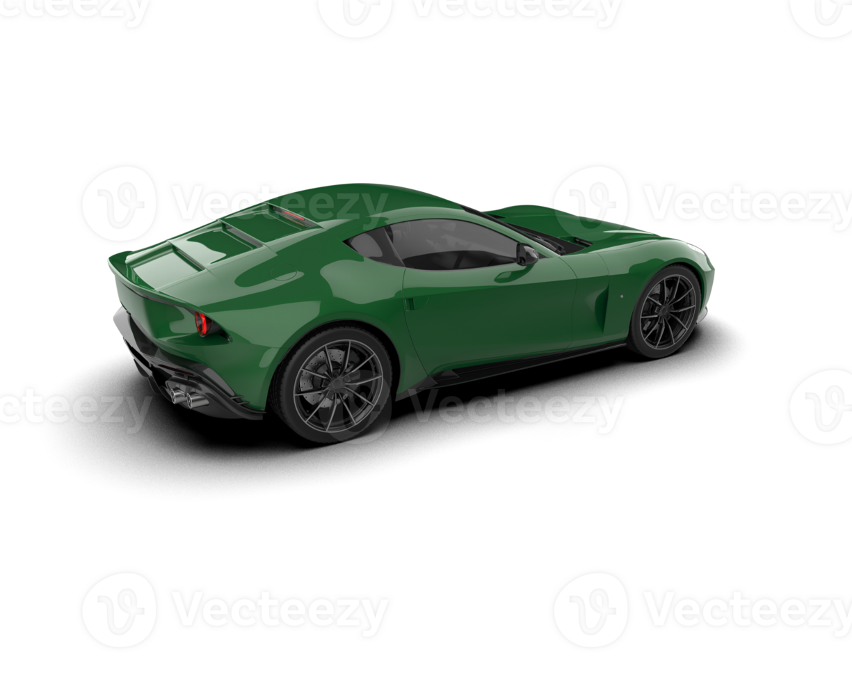 Realistic sport car isolated on background. 3d rendering - illustration png