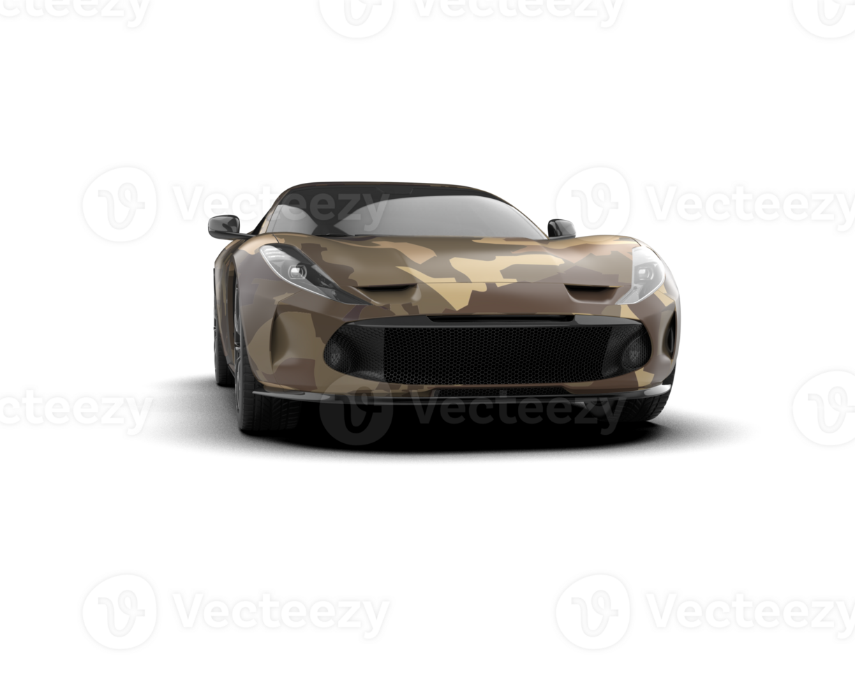 Realistic sport car isolated on background. 3d rendering - illustration png