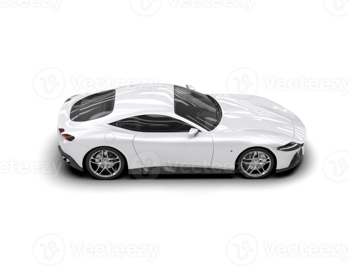 Realistic sport car isolated on background. 3d rendering - illustration png
