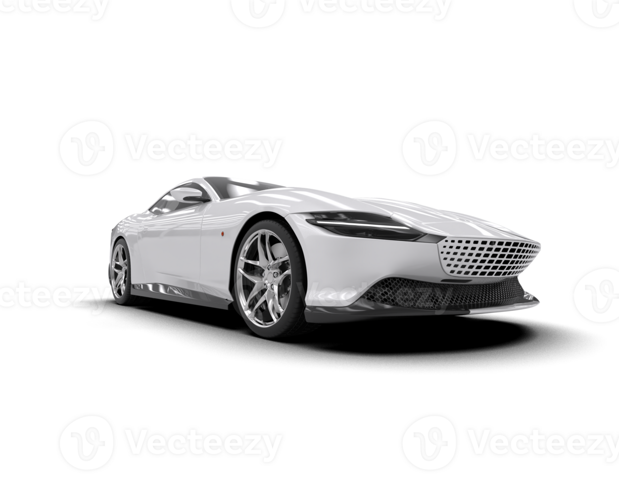 Realistic sport car isolated on background. 3d rendering - illustration png