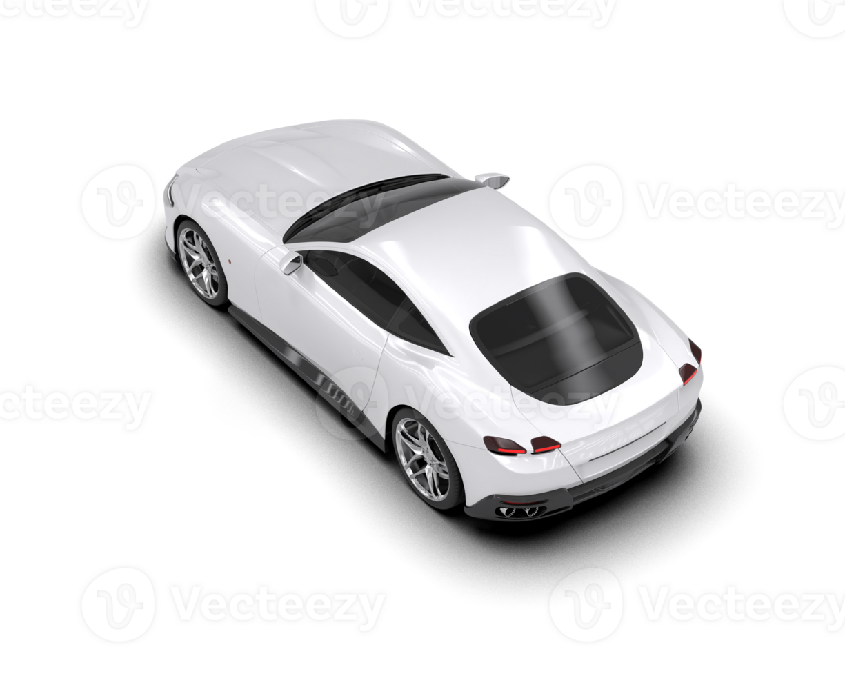 Realistic sport car isolated on background. 3d rendering - illustration png