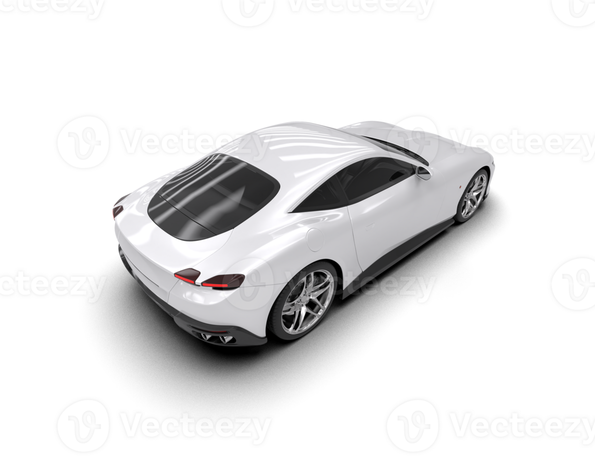 Realistic sport car isolated on background. 3d rendering - illustration png