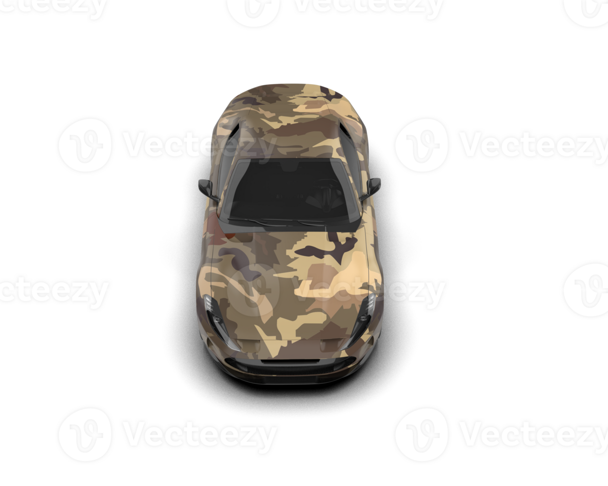 Realistic sport car isolated on background. 3d rendering - illustration png