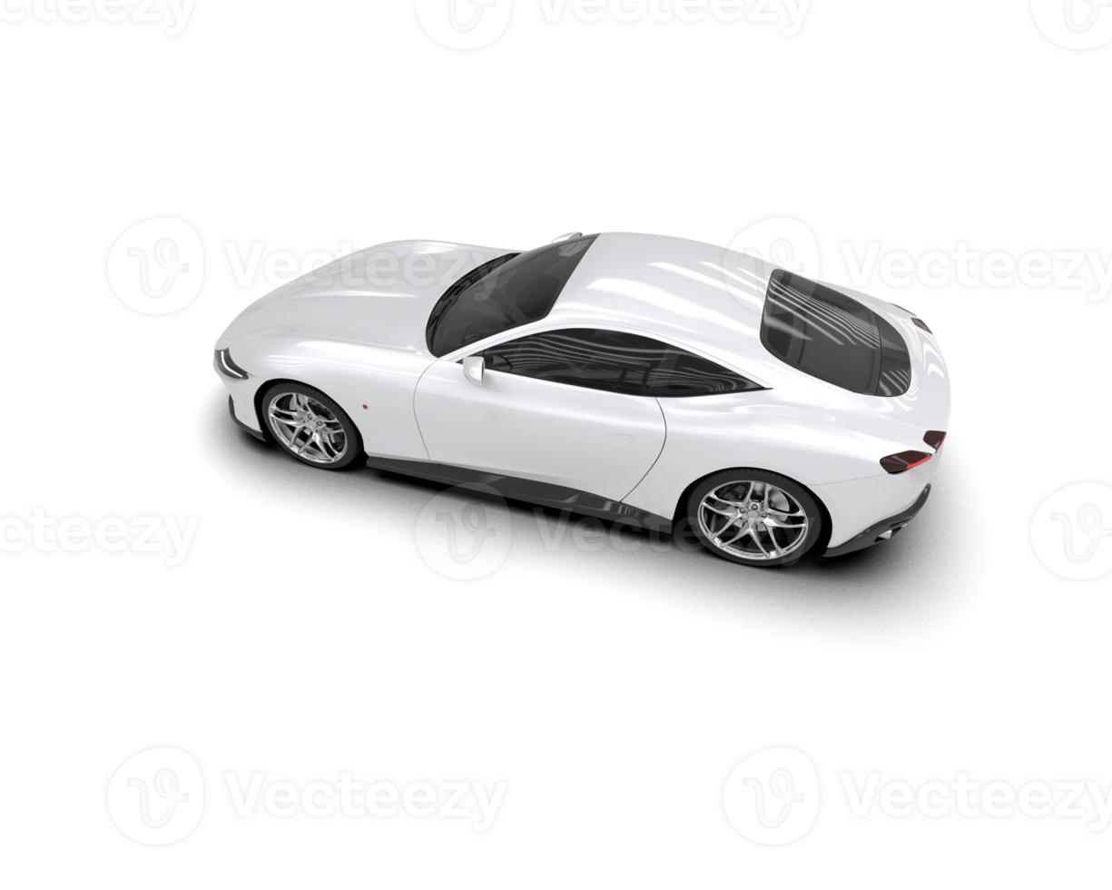Realistic sport car isolated on background. 3d rendering - illustration png