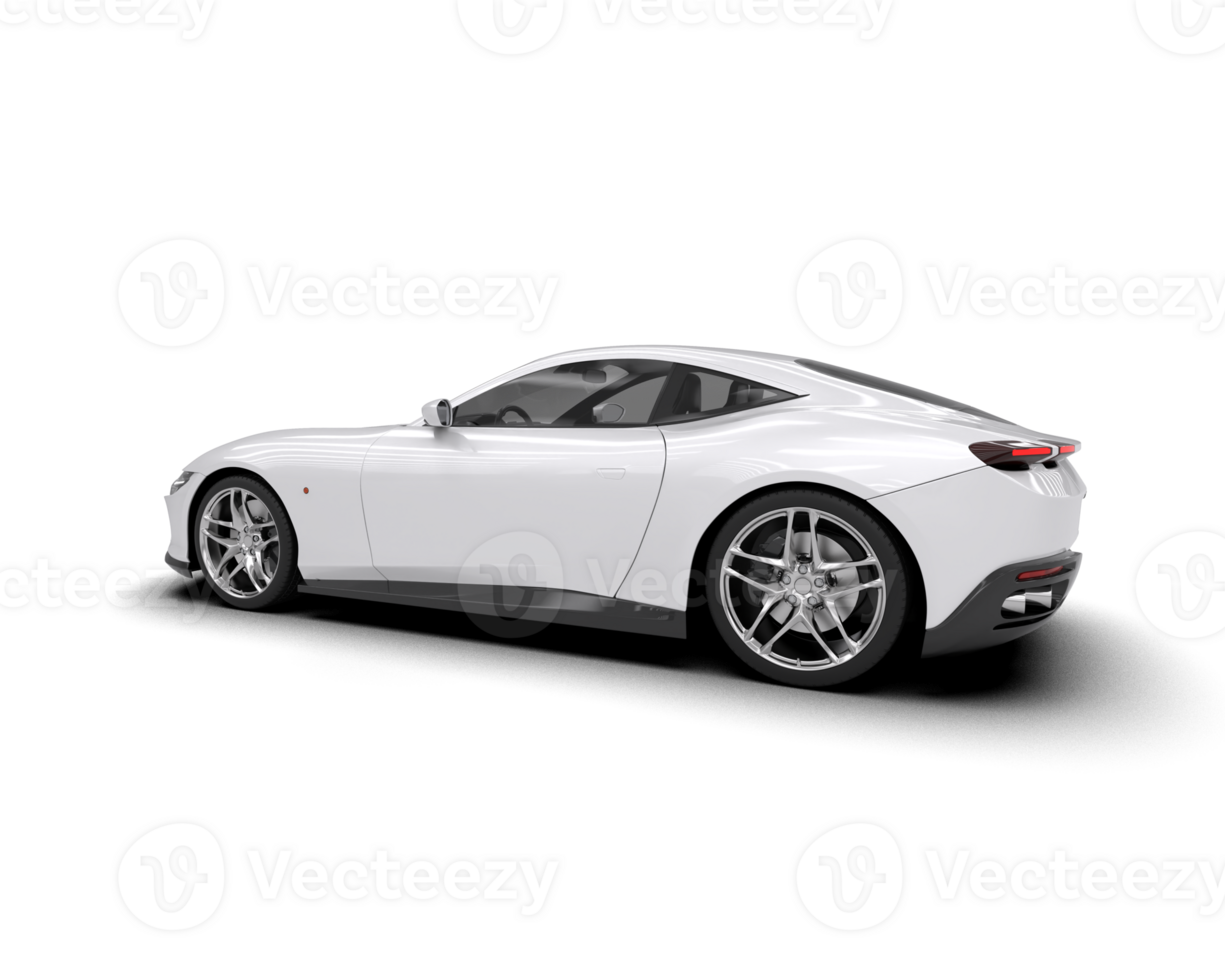 Realistic sport car isolated on background. 3d rendering - illustration png