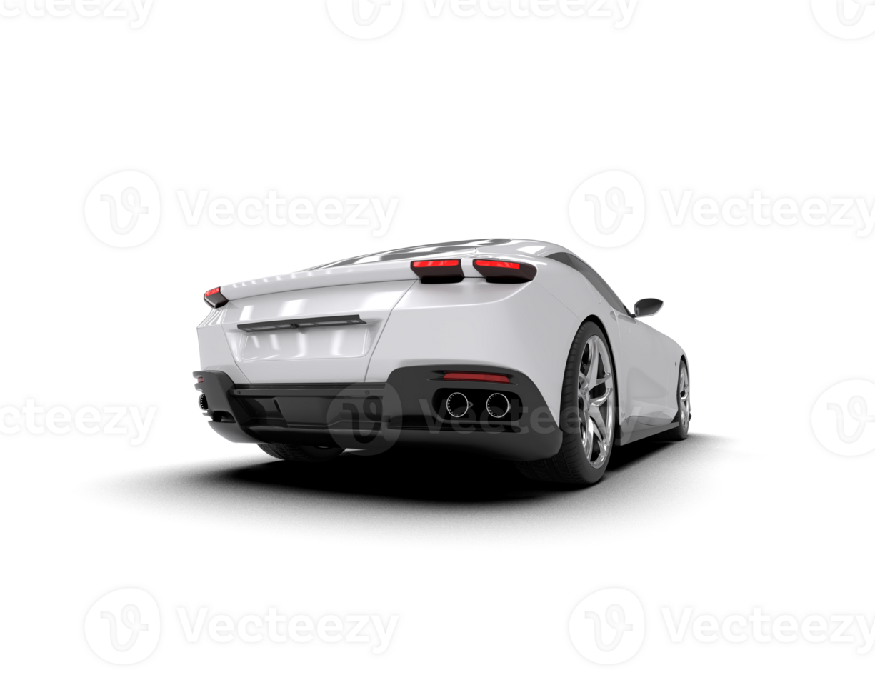 Realistic sport car isolated on background. 3d rendering - illustration png