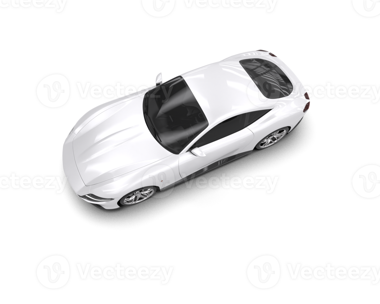Realistic sport car isolated on background. 3d rendering - illustration png