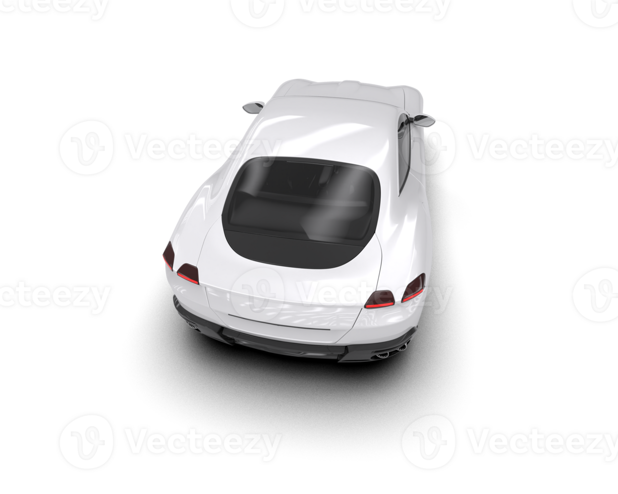 Realistic sport car isolated on background. 3d rendering - illustration png