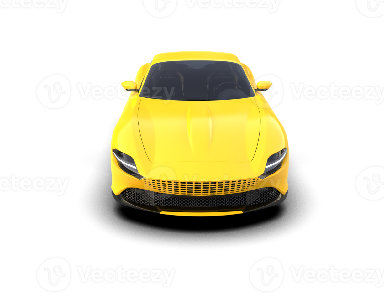 Realistic sport car isolated on background. 3d rendering - illustration png