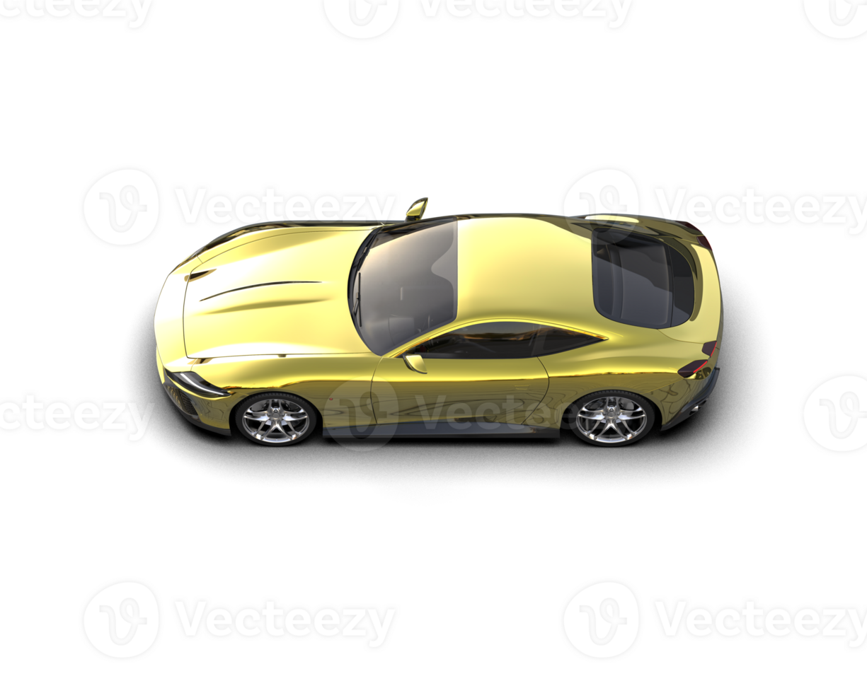 Realistic sport car isolated on background. 3d rendering - illustration png