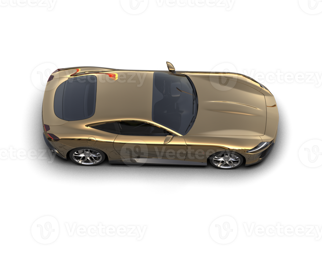 Realistic sport car isolated on background. 3d rendering - illustration png
