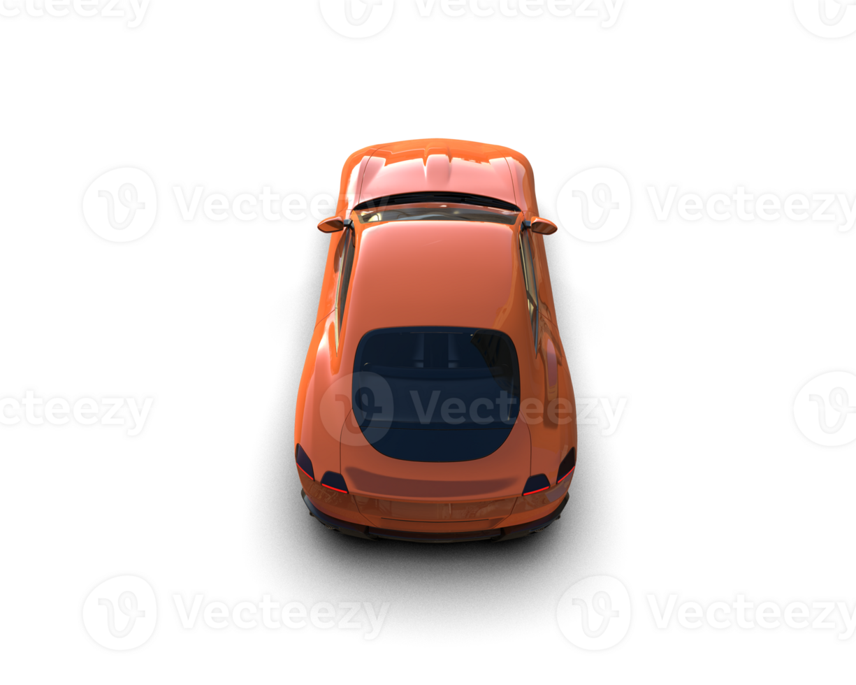 Realistic sport car isolated on background. 3d rendering - illustration png