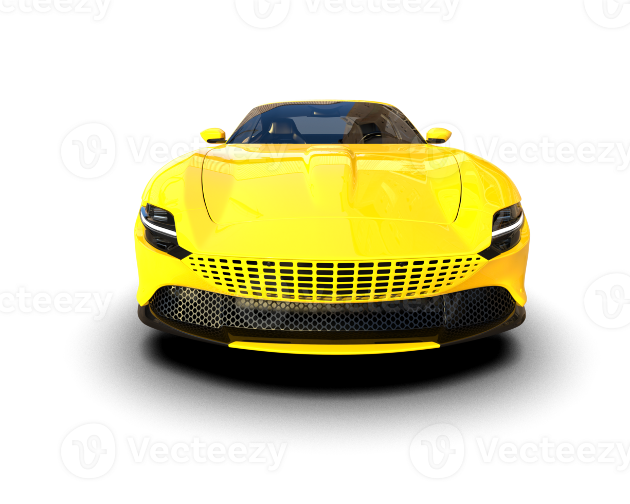 Realistic sport car isolated on background. 3d rendering - illustration png