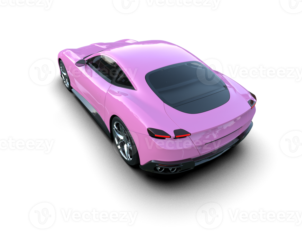 Realistic sport car isolated on background. 3d rendering - illustration png