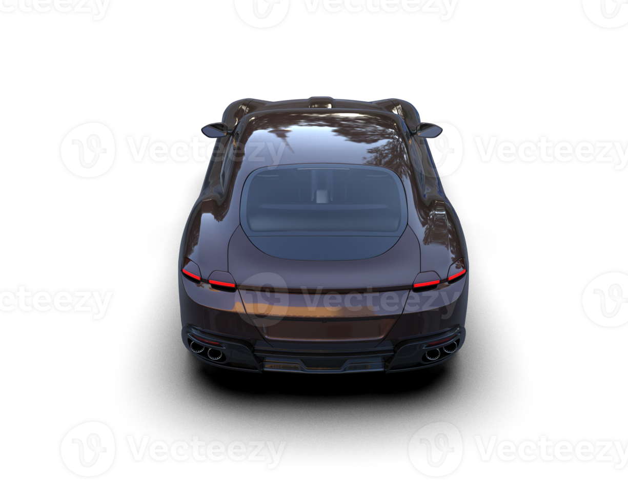 Realistic sport car isolated on background. 3d rendering - illustration png