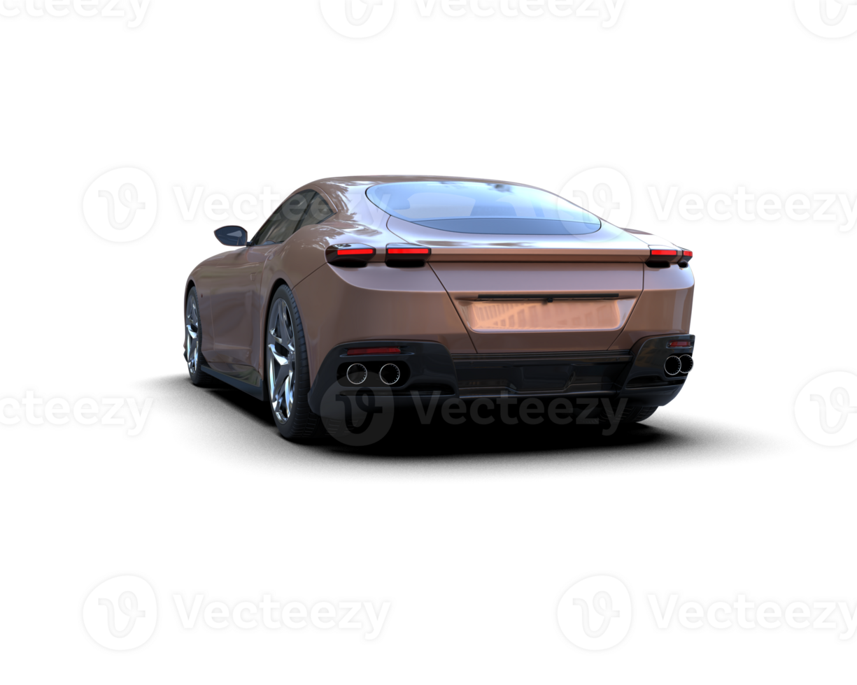 Realistic sport car isolated on background. 3d rendering - illustration png