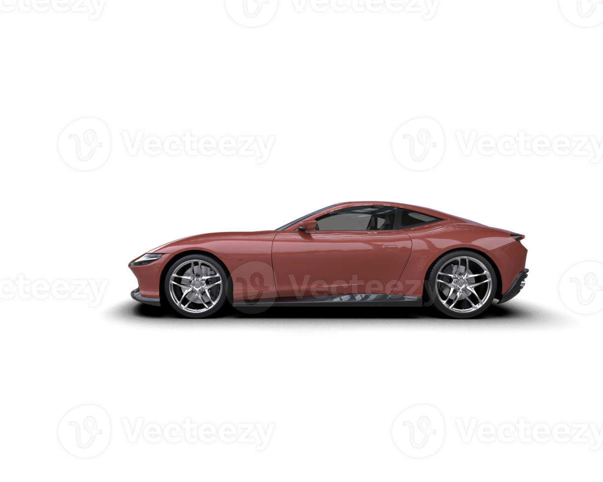 Realistic sport car isolated on background. 3d rendering - illustration png
