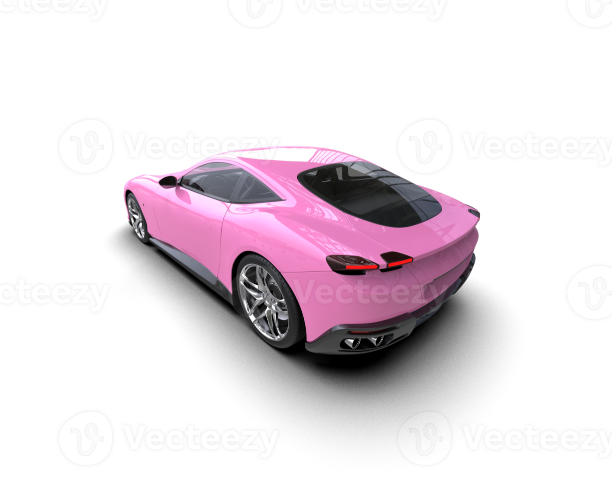 Realistic sport car isolated on background. 3d rendering - illustration png