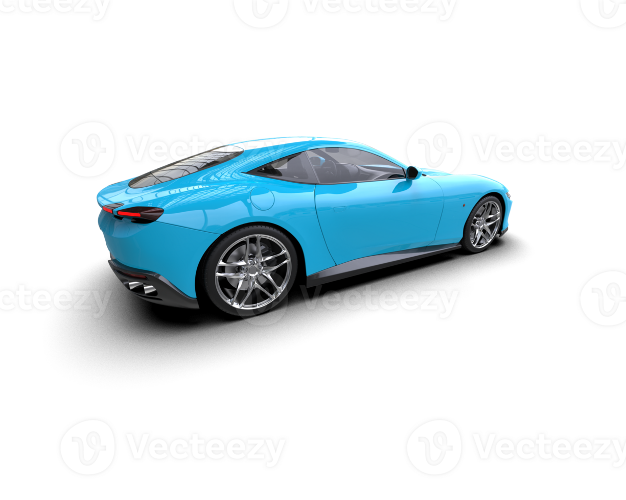 Realistic sport car isolated on background. 3d rendering - illustration png