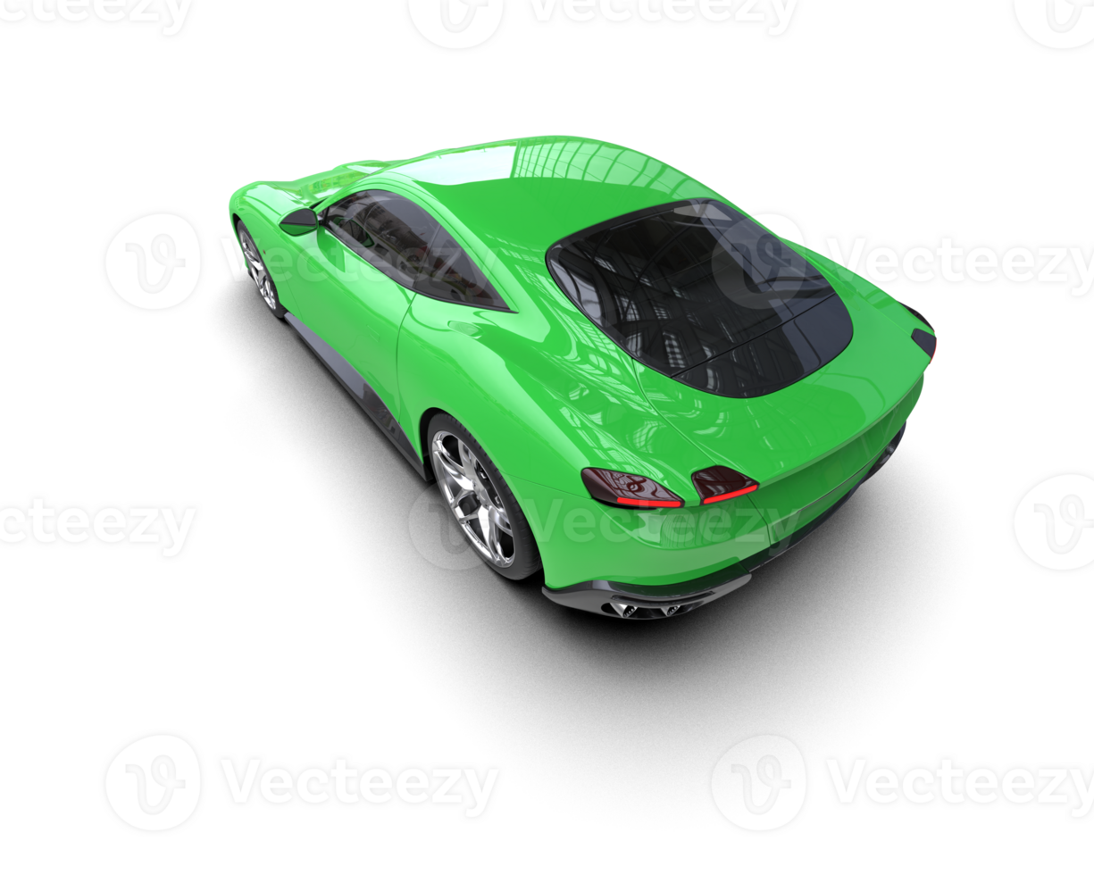 Realistic sport car isolated on background. 3d rendering - illustration png