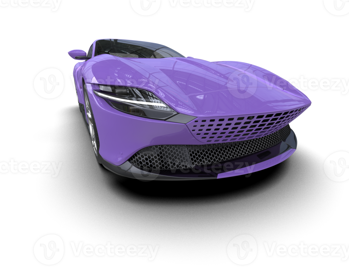 Realistic sport car isolated on background. 3d rendering - illustration png