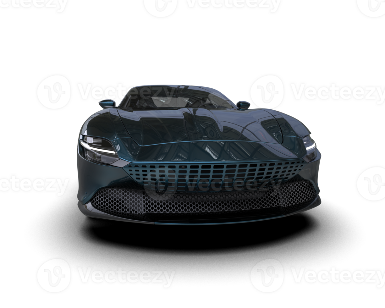 Realistic sport car isolated on background. 3d rendering - illustration png