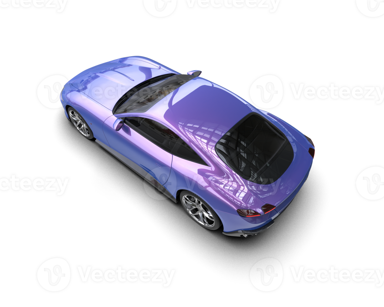 Realistic sport car isolated on background. 3d rendering - illustration png