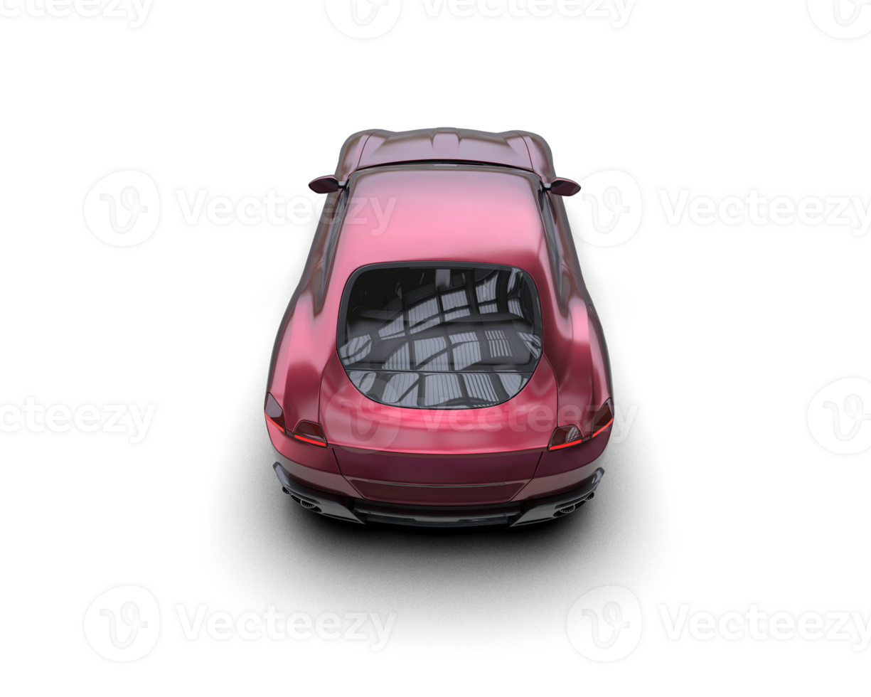 Realistic sport car isolated on background. 3d rendering - illustration png