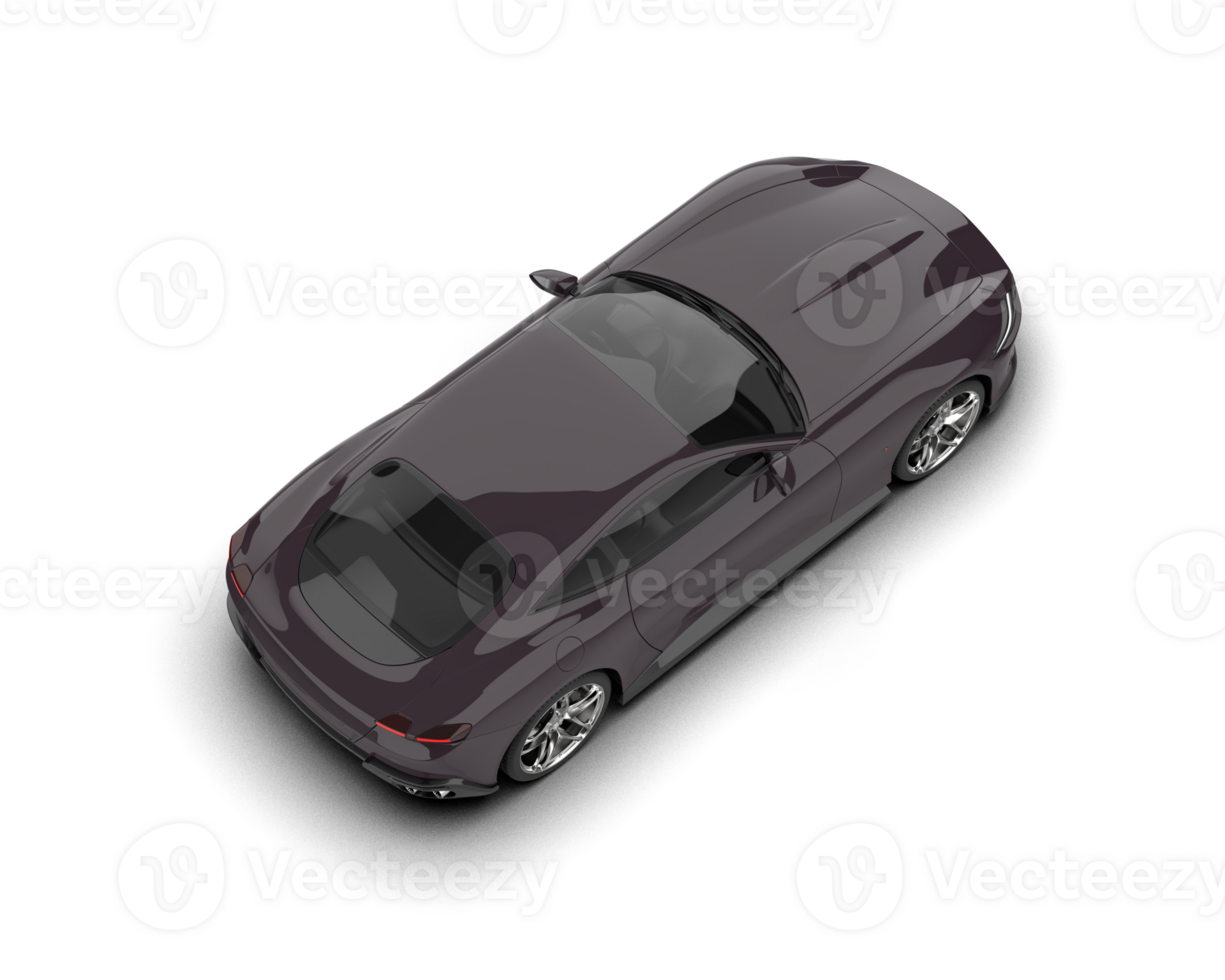 Realistic sport car isolated on background. 3d rendering - illustration png