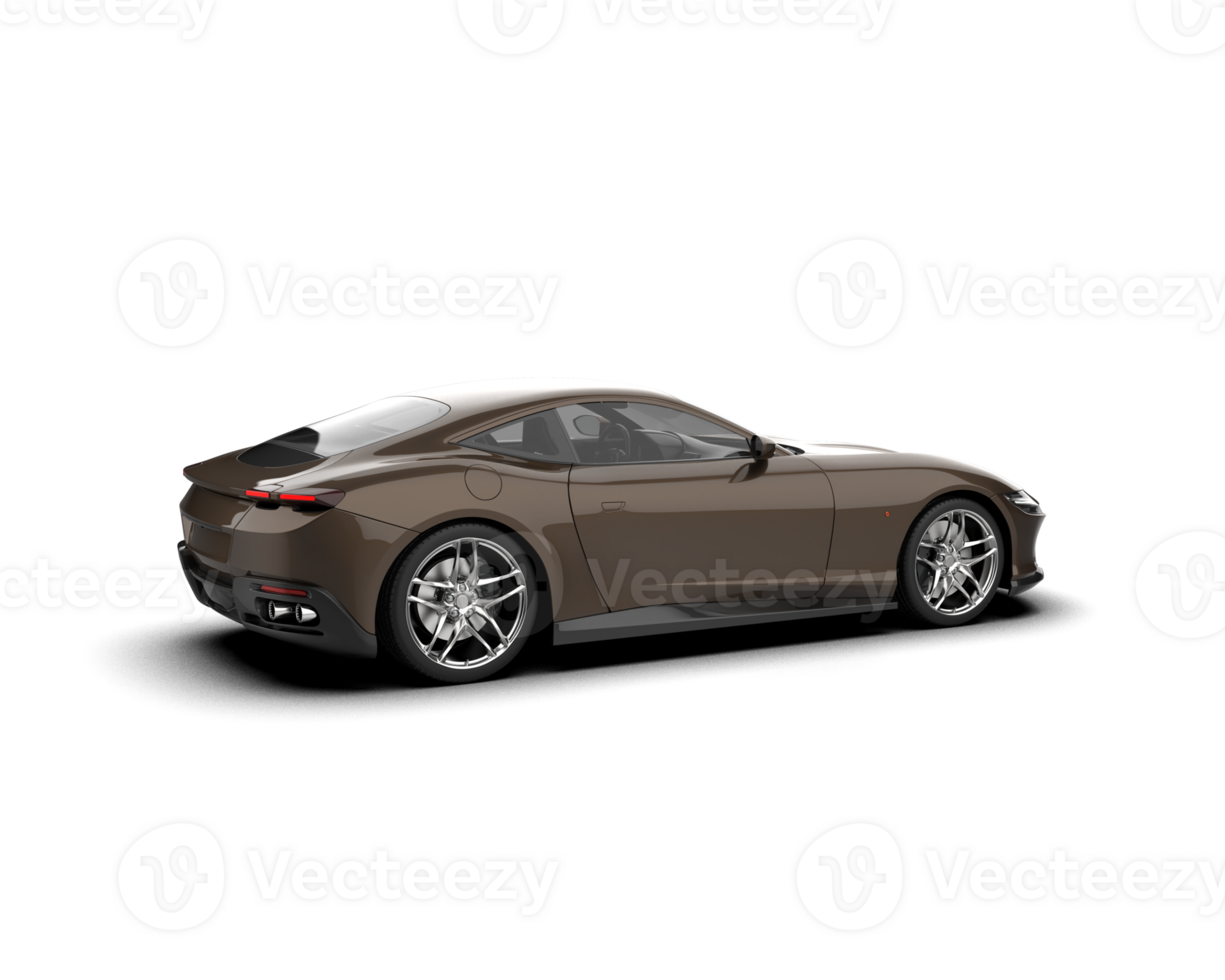 Realistic sport car isolated on background. 3d rendering - illustration png